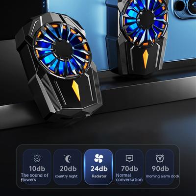 S-08 Phone Back Radiator Cellphone Gaming Mute Heat Dissipation Air Cooling Fan,Plug-In Powered