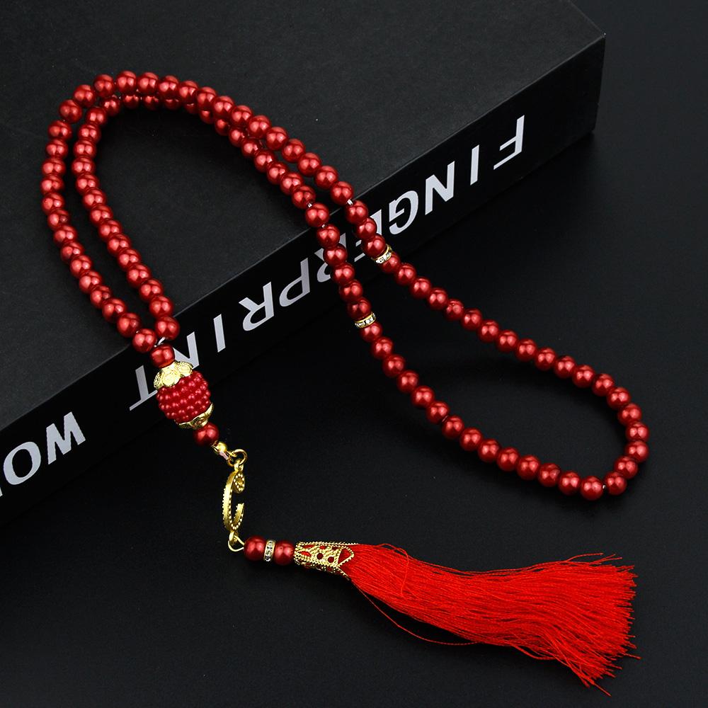 Růžencové náramky Modlitební korálky Turecký styl 99 korálků Skleněné perly Náramky Charm Dárek