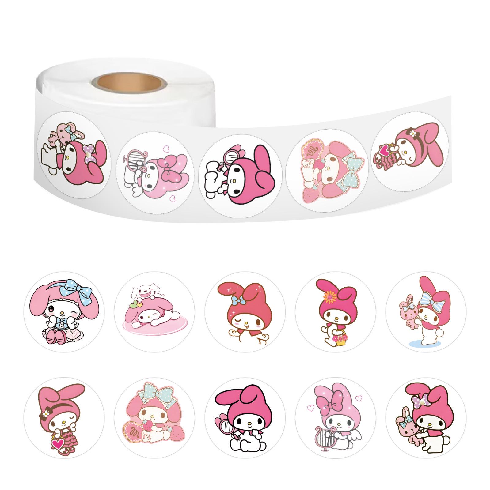

500 Sheets Sanrio Cartoon Stickers for Journals, DIY Notebooks, Stationery, and Children s Decoration