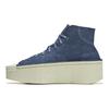 Y-3 Stoff Kyasu Hi Stoßdämpfend Abriebfest Mittelhoch Freizeitschuhe Herren Freizeitschuhe Blau IG4098