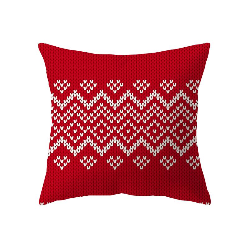 Home Decoration Merry Christmas Santa Claus Print Pattern Cushion Cover Home Living Room Sofa Decoration Pillow Pillow Cover