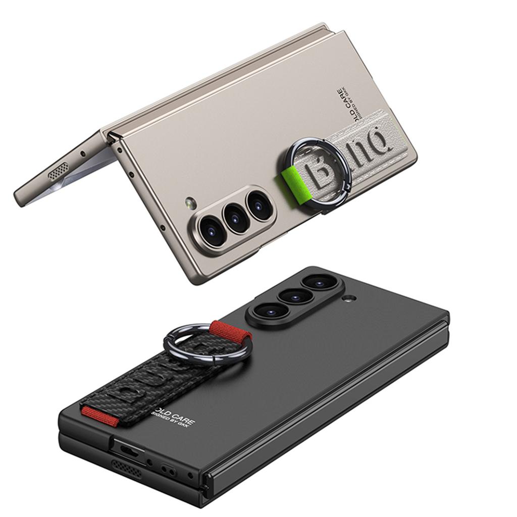 Z FOLD6 Mobile Phone Case Fine Hole Camera Elastic Wrist with Shell Film Integrated Protective Case