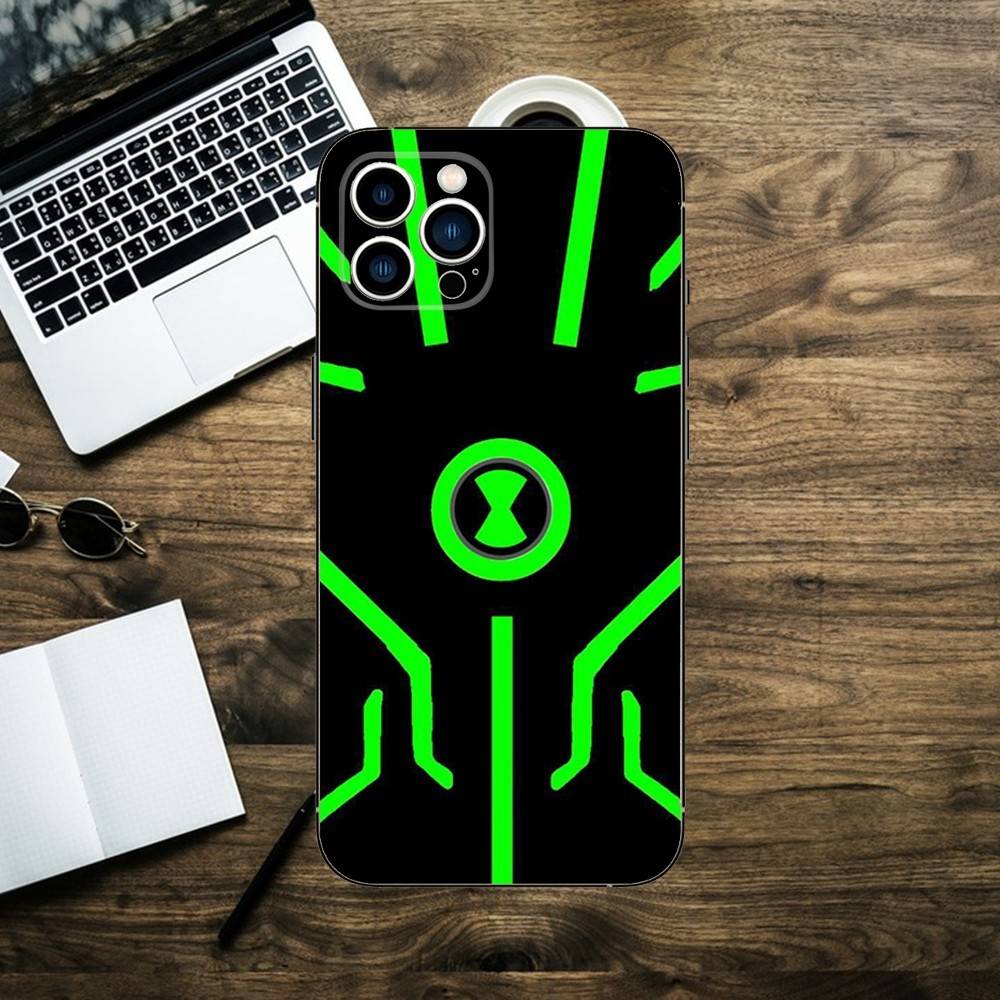 B-BenS Cartoon 10 Phone Case For iPhone 16,15,14,13,12,11,XS,XR,X,8,7,Pro,Max,Plus,mini Silicone Black Cover
