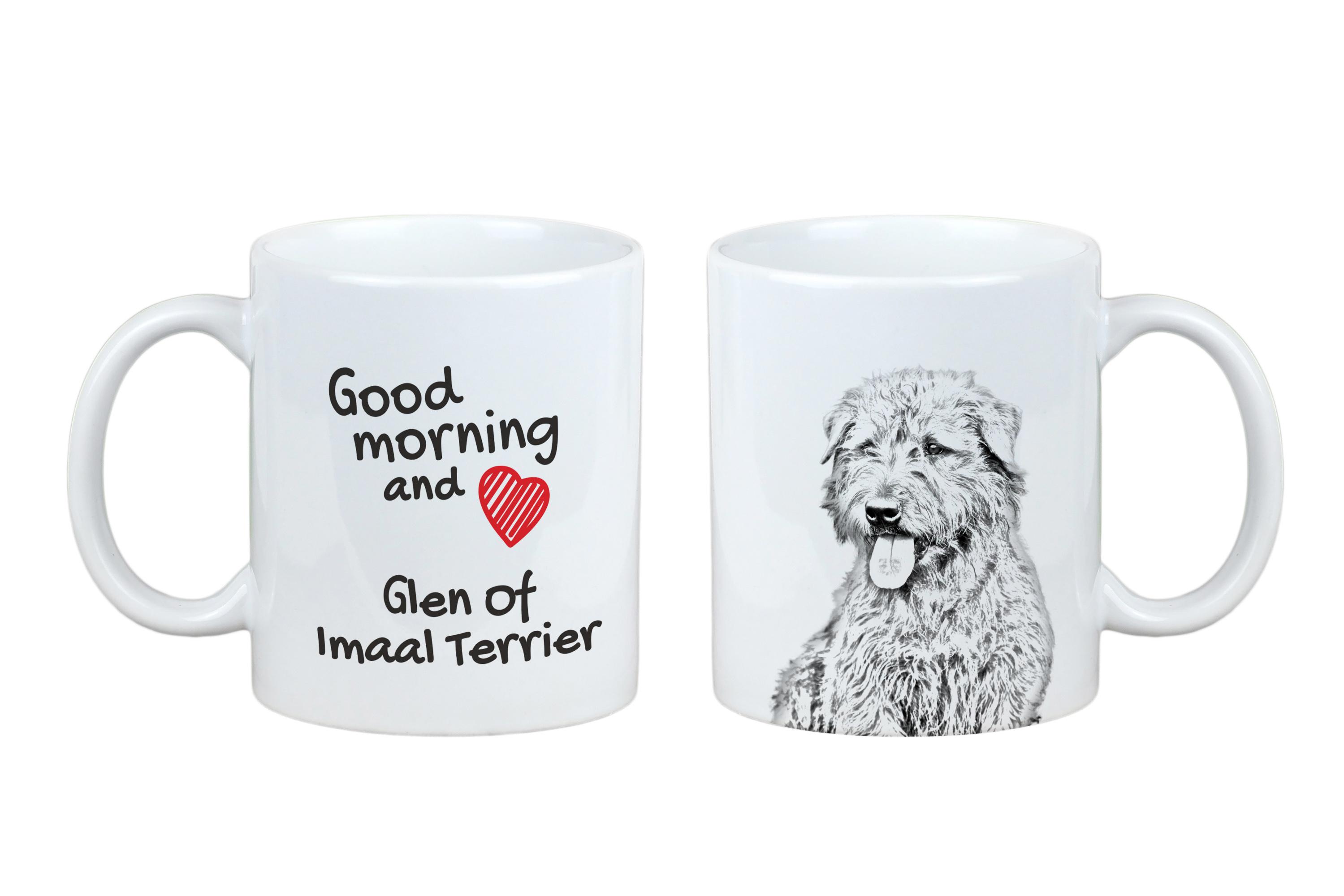 

Glen of Imaal Terrier, Irish Glen of Imaal Terrier - cup with a dog, personalized cup with a print, a classic gift for everyone from the Art-Dog brand білий