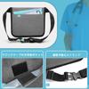 CURMIO Nurse Waist Pouch with Stethoscope and Tape Holder for and Childcare Workers Gray Nurses, Caregivers, (Bag Only),