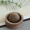 Natürlicher Holz Diffusor Holz Ätherisches Öl Diffusor Runde Kugel Aromatherapie Passiver Diffusor für Zuhause Büro Schlafzimmer Walnuss