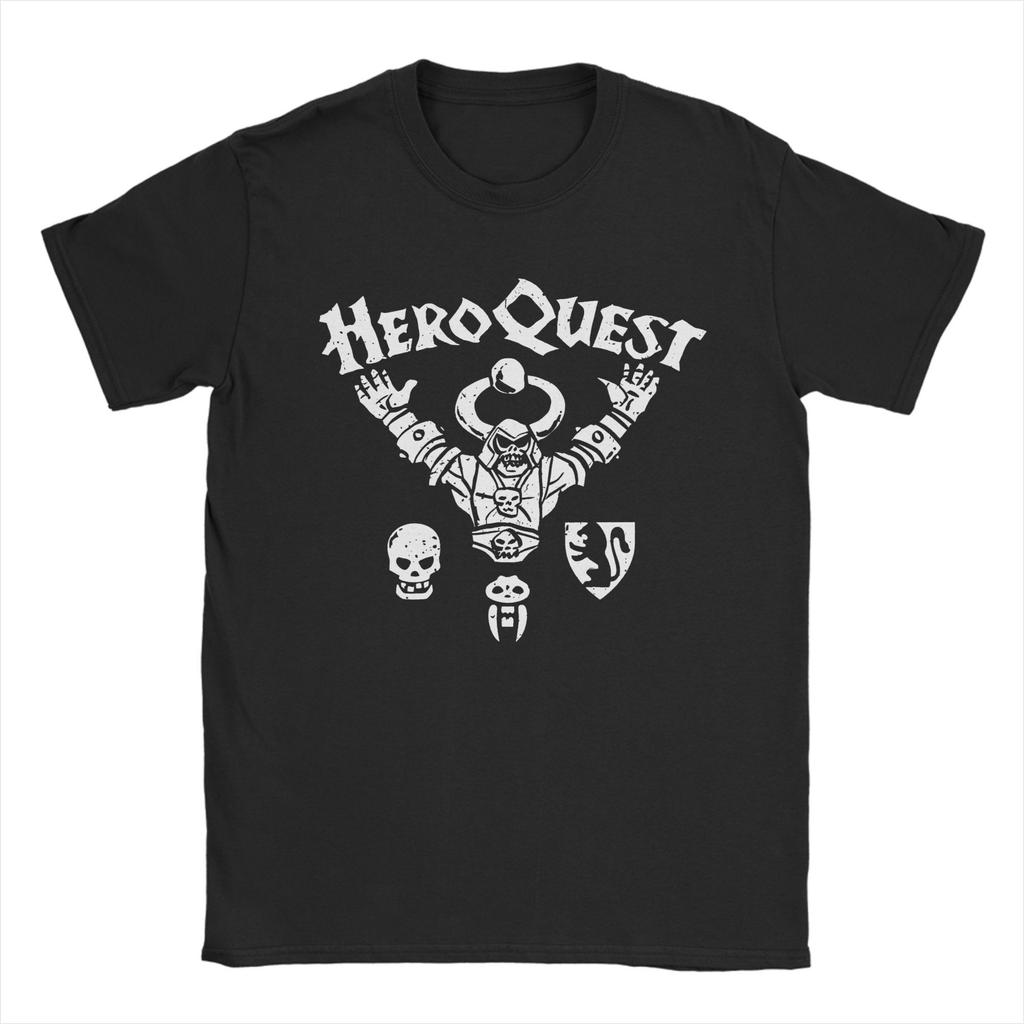 Heroquest Roleplay Game 90s RPG Men T Shirts Cartoon Cool Tees Short Sleeve Crewneck T-Shirt Pure Cotton Printed Tops