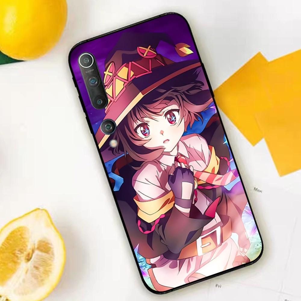 Megumin Anime K-KonoSuba Phone Case For Xiaomi Mi 5X 8 9 10 11 12 Lite Pro 10T PocoX3pro PocoM3 Note 10 Pro Lite