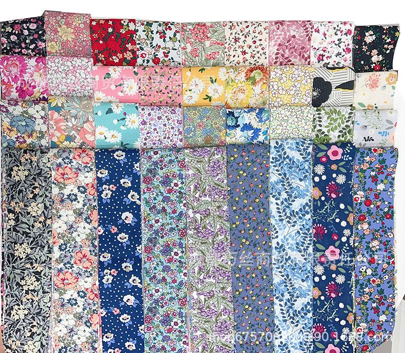 Plain Colored Cotton Fabric Strips Set for DIY Handmade Projects