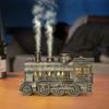 300ML Vintage Steam Train Air Diffuser Humidifier with 2-Color LED Light Aroma Diffuser Aromatherapy Diffuser for Office Bedroom