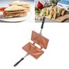 Hot   Maker Aluminum Alloy Hot Dog Toaster Double Sided Frying Pan   Baking Pan