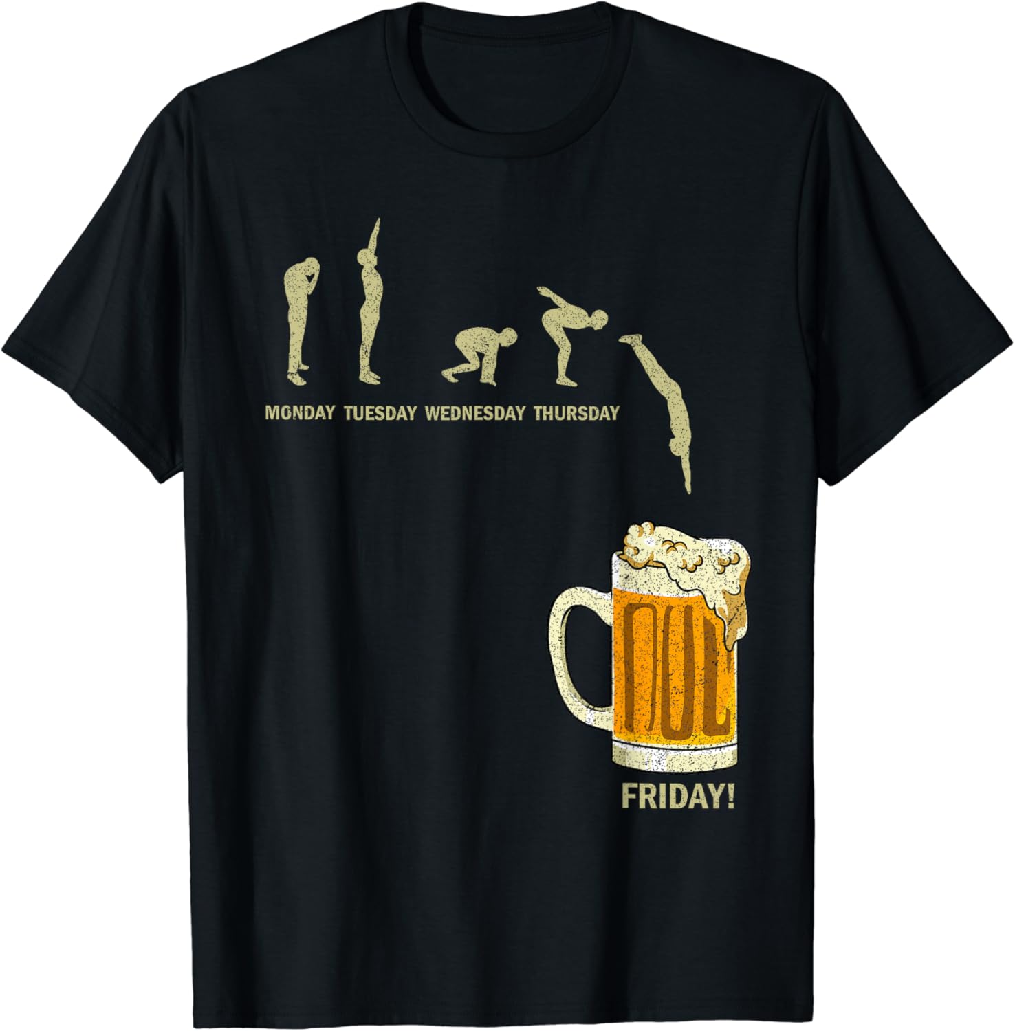 

Beer Drinker Friday Drinking Worker Weekend Funny Weekdays T-Shirt Unisex Summer Streetwear Tops Custom Printed Graphic T Shirts S разноцветный