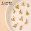 SUNIBI Stainless Steel Star Zodiac Sign 12 Constellation Pendant Accessories for Necklace Women Man Jewelry Gifts