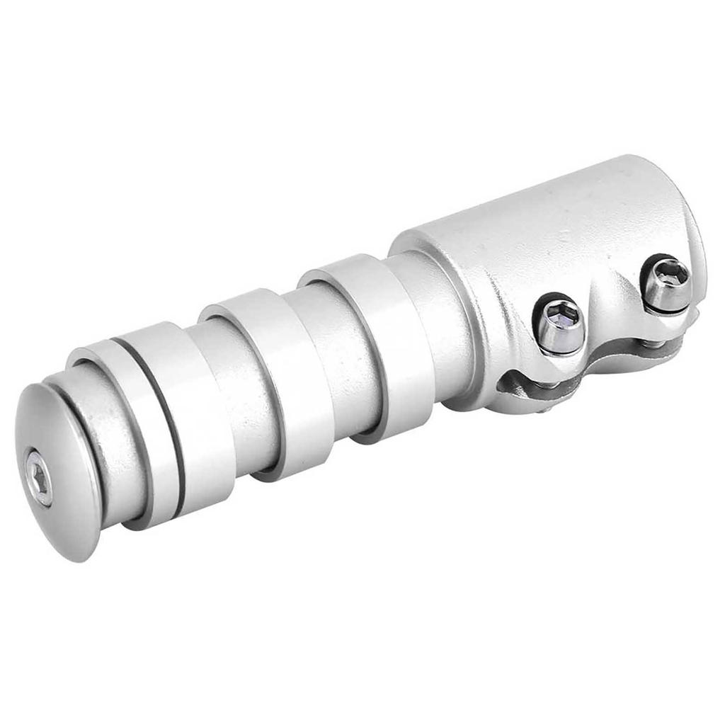 Aluminum Alloy Mountain Bike Stem Extender Handlebar Stem Riser (Silver)