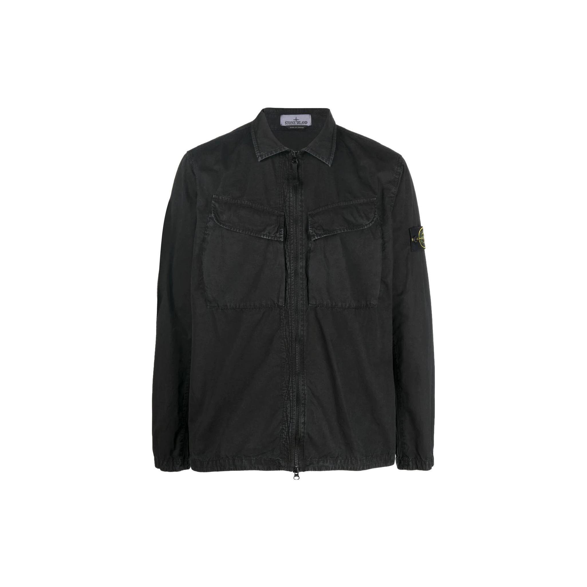 

Черные мужские топы Stone Island Overshirt 7715101WN-V0129