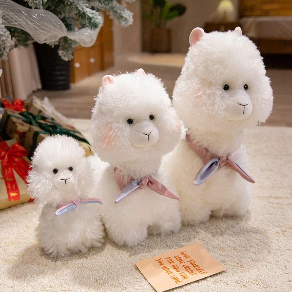 Chubby Face Alpaca Plush Toys Soft Animals Stuffed Toys Plush Llama Dolls  Birthday Gifts