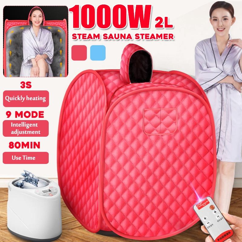 1000W 2L Portable Steam Sauna Home Sauna Generator Slimming Household Sauna Box Ease Insomnia Sauna Steamer With Remote