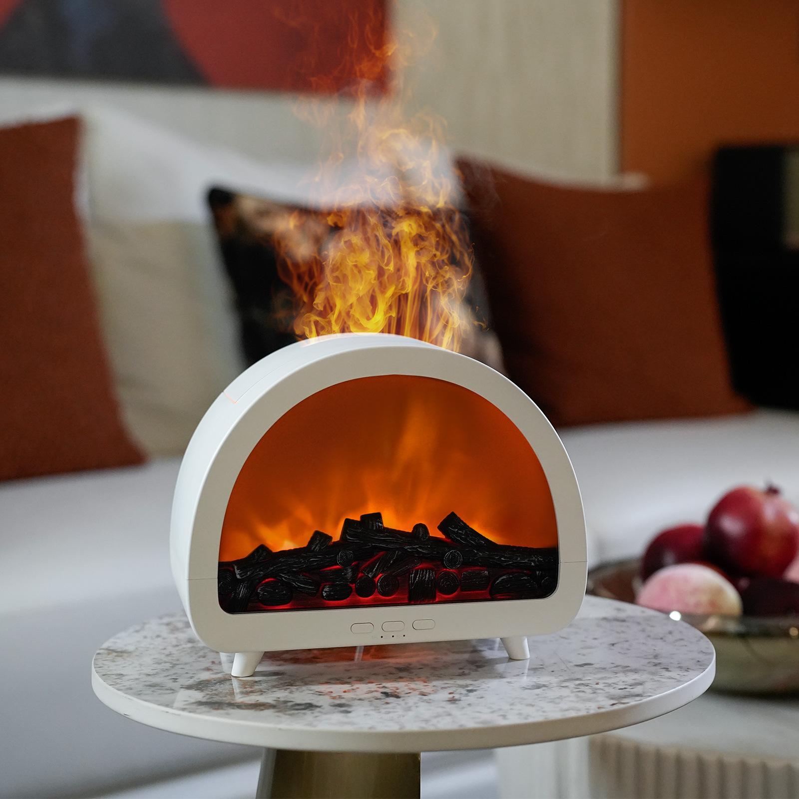3D Creative Fireplace Humidifier Aromatherapy Diffuser