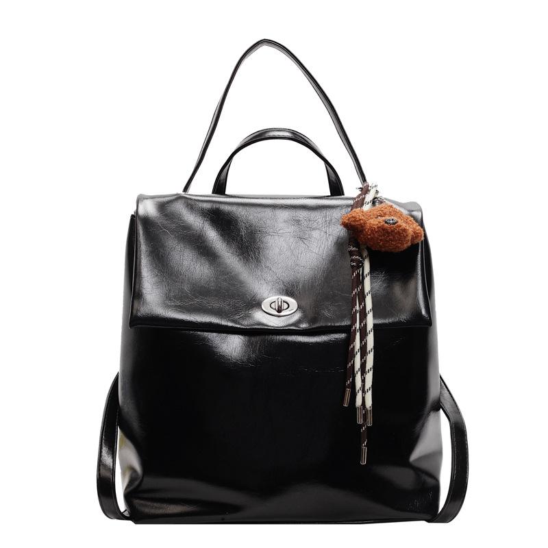 

Travel Backpack Women s New Fashion Large-capacity Schoolbag Student Handbag no pendant чорний