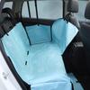 Dog Double-Layer Dirt-Resistant Car Seat Pad for Pets - Back Seat Cushion with Open Hole Design