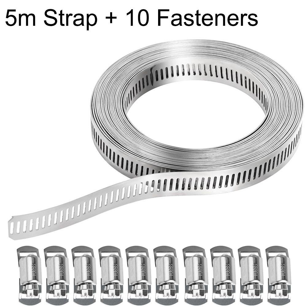 Großer Schlauchschellen-Gurt Verstellbare Klemmen Befestigungselemente Neue Schlauchschellen Rohr Schlauch