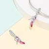 S925 Silver Pink Aesthetic DIY Bracelet Kit With 925 Silver Charms Beads And Pendants For Girls