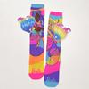 3D Cartoon Girl Knee-High Socks - Free Size for Kids