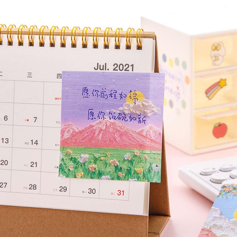 Writing Pads Check List Memo Note Memo Pad Sticky Note Paper landscape Oil Painting Sticky Note