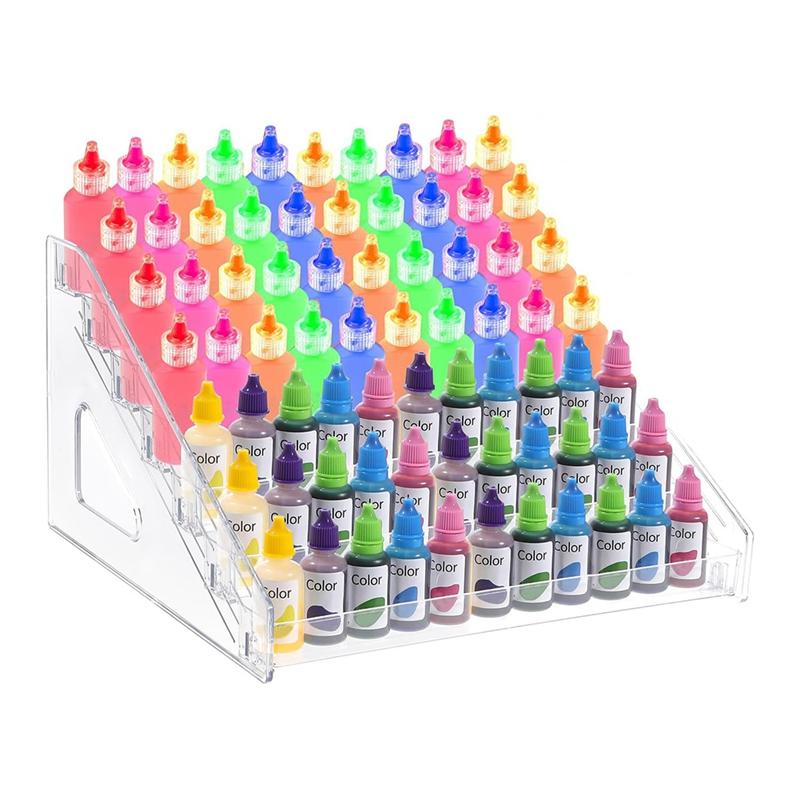 

A96I-Clear Acrylic Paint Organizer (7 Tier),Paint Bottle Organizer,Acrylic Paint Storage Organizer,Craft Paint Organizer Rack
