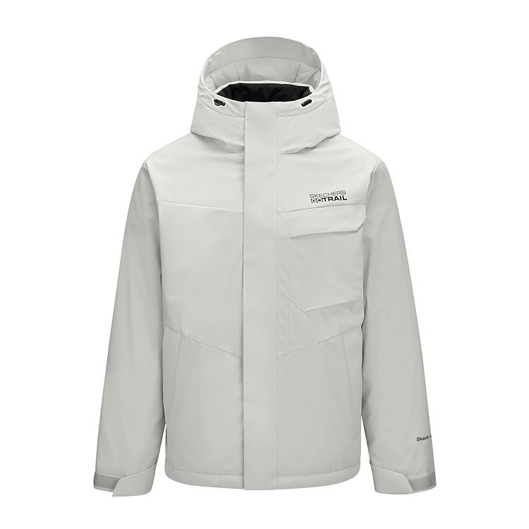 Skechers Water-Resistant Windproof Durable Duck Down Short Hooded Long Sleeve Jacket Men jackets P425M046-00MV S
