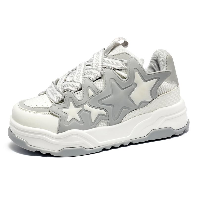 Män Kvinnor Stjärnor Platå Sneakers Vintage Designer Skateboard Casual Utomhus Tennis Löpning Sportskor Street Style Sneakers
