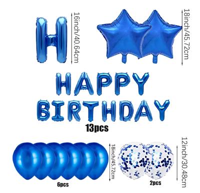 25 Pcs Birthday Party Decorations Happy Birthday Balloon Banner Gold Foil Birthday Party Decorations, Christmas