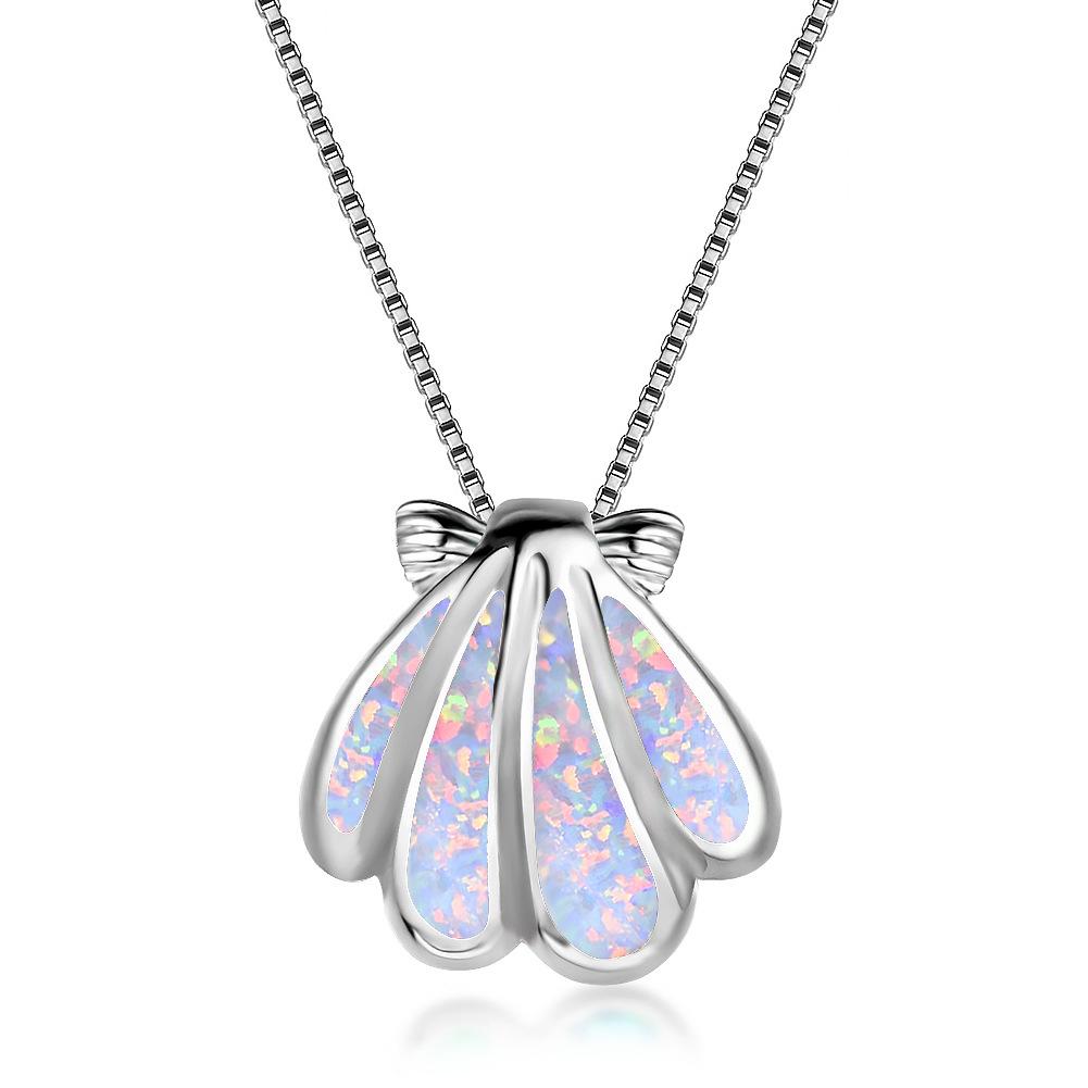 European and American Fashion Blue Australian Treasure Shell Necklace Feminine Temperament Personality Versatile High End Accessories