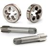 New HSS 1/2-28 UNEF 5/8-24 UNEF Hand Tap Round Die Cut Right Hand Tapping Cutting Tools Metalworking Tap Die Tools Set