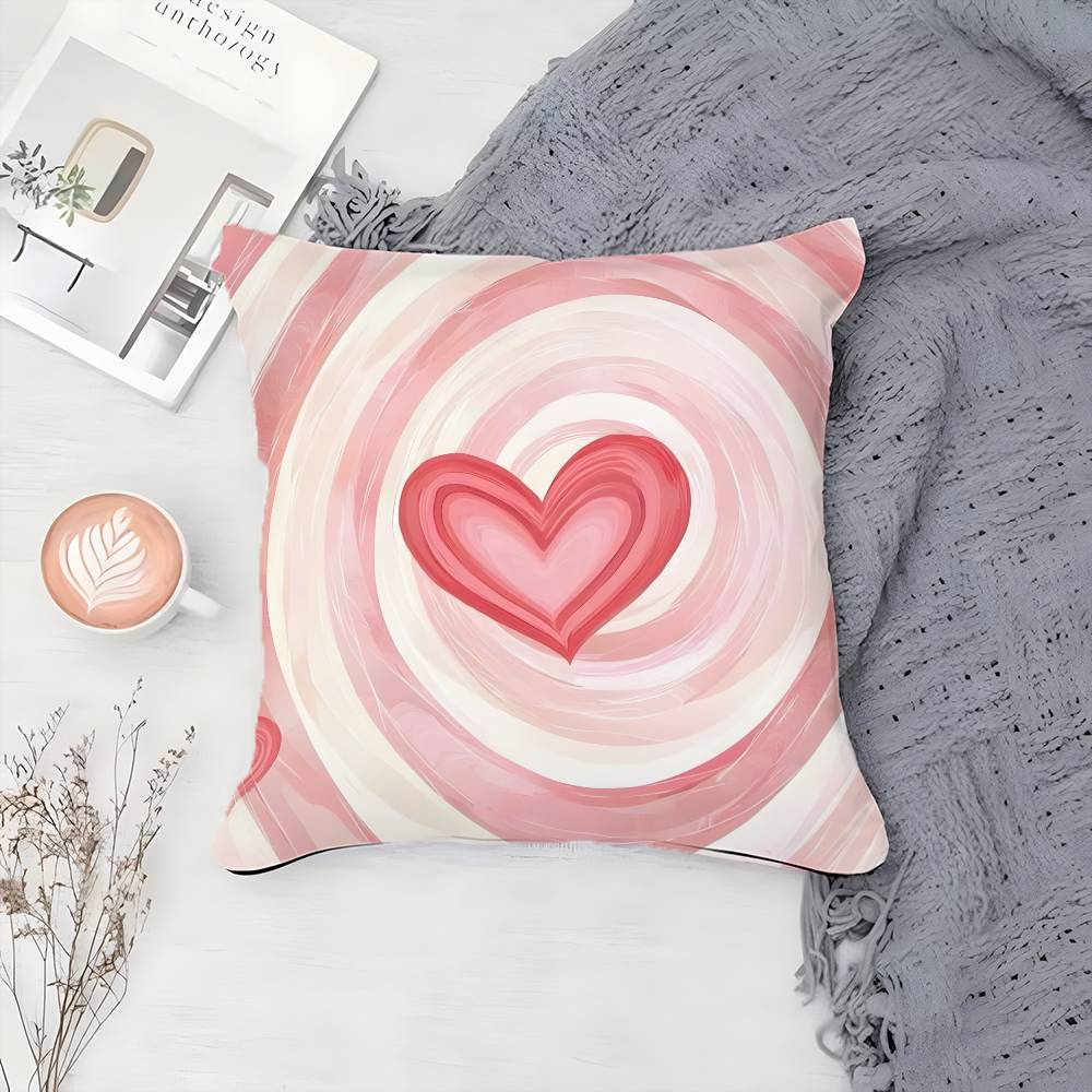 Beautiful Classic Style Love Pattern Pillow Case Printing Pillowcase Living Room Sofa Cushion Cover Bedroom Room Decor