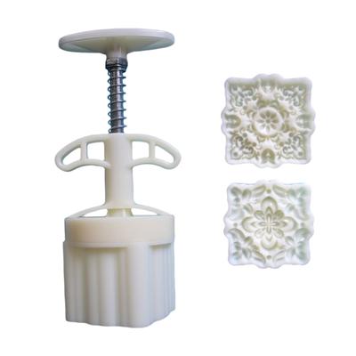 Cookie Stamps Flower Pattern Moon Cake Molds Hand Pressure Moon Cake Maker Bakings Tool for MidAutumn Festival