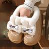 Fashion Fashionable Versatile Slippers Women Winter New Casual Minimalist Comfortable Snow Cotton Shoes Thick Soles Plush Women Shoes