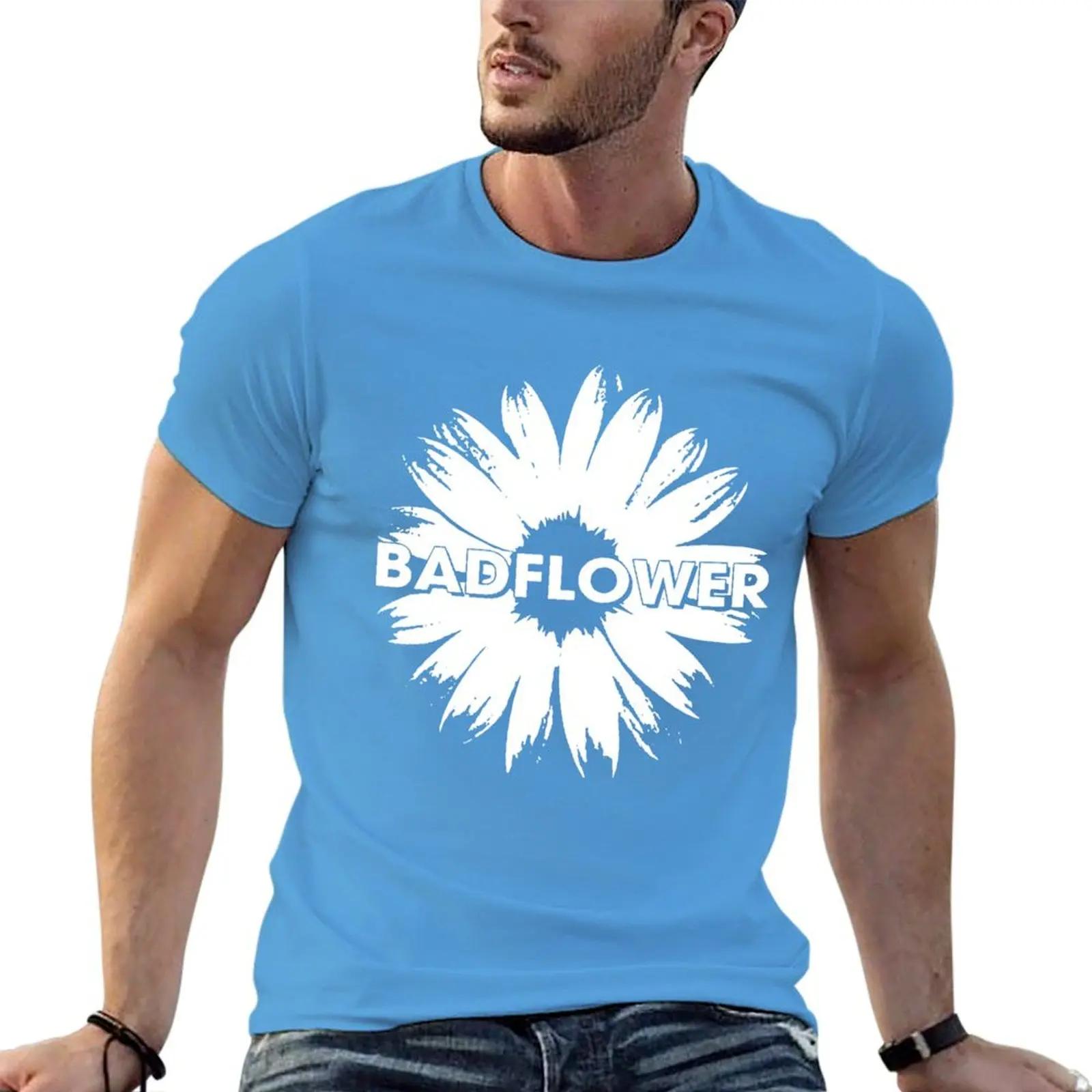 White Design Badflower Funny Flower Bands Music Tshirt Kawaii Clothes Anime Tshirt Cute Clothes Unisexs Clothes S