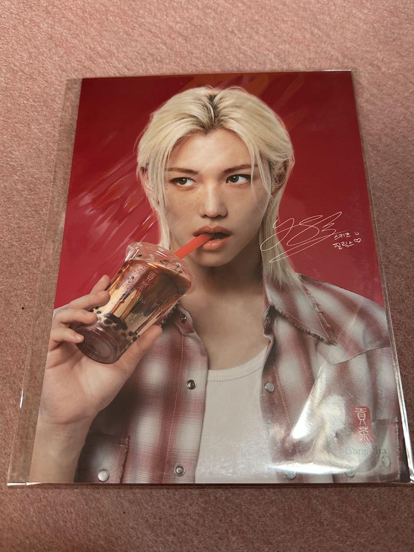 

[USED] Stray Kids Gong Cha Mini Poster Felix