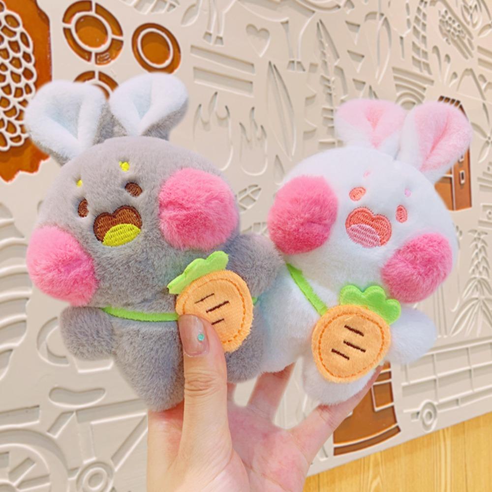 Backpack Decor Rabbit Plush Keyring Rabbit Doll Toy Cartoon Plush Pendant Couple
