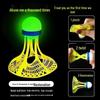Luminous Outdoor Windproof Nylon Badminton Training Ball - Durable, High Elasticity, Unbreakable with Lights