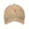 Bird Floral Baseball Cap Unisex Adjustable Cotton Washed Dad Hat Casual