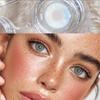 FERSHLADY Colored Contact Lenses 2pcs 14.0mm Yearly, 40% Water, Natural Iris Design, Soft & Breathable, Comfortable for Daily Makeup