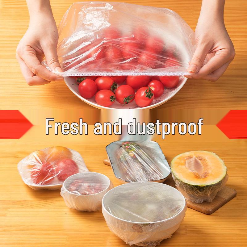 Disposable Cling Film Bowl Covers for Odor Prevention and Fresh-Keeping in Refrigerators