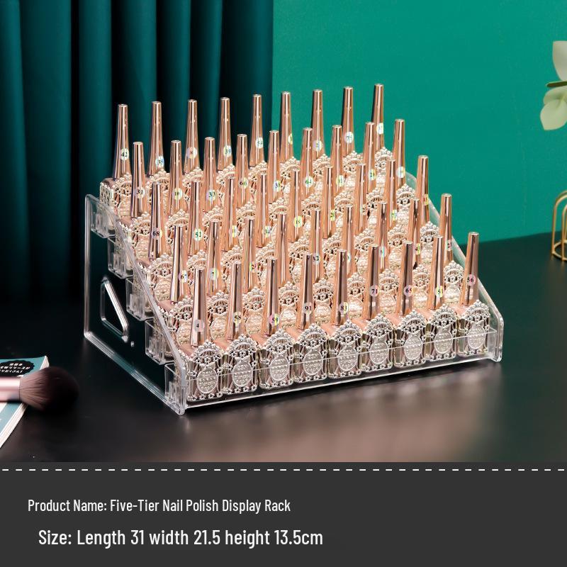 Acrylic Organizer Stand for Nail Polish, Perfume, Lipstick, Essential Oils, and Cosmetics