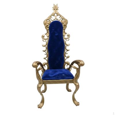 1:8 Scale Miniature Throne Chair HighBack BJD Doll Cabriole Legs
