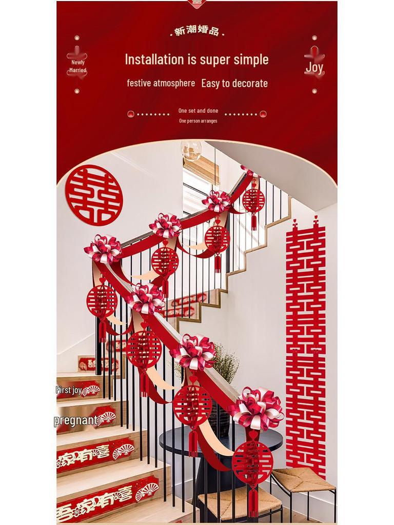 Wedding Handrail Decor: Stair & Balcony Floral Accents for Venue Styling