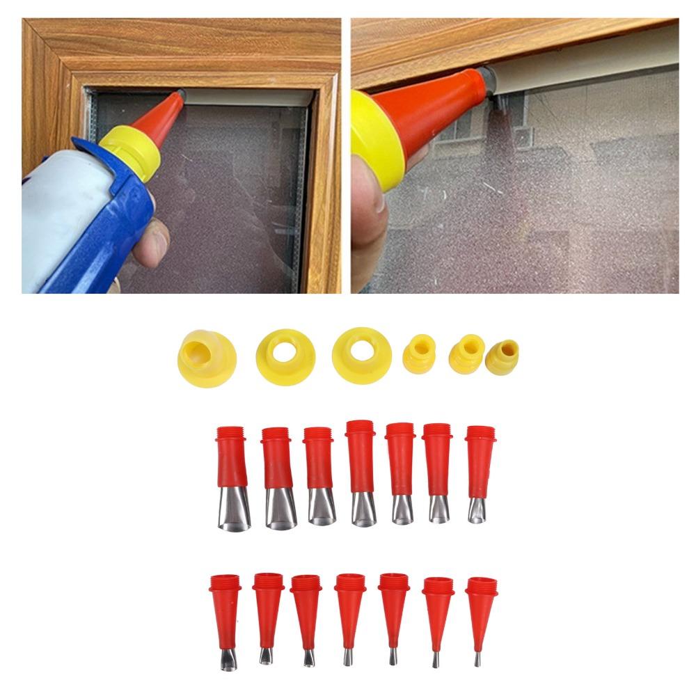 20PCS Stainless Steel Caulking Nozzle Tips Caulking Tool Kit  for Sealant Application