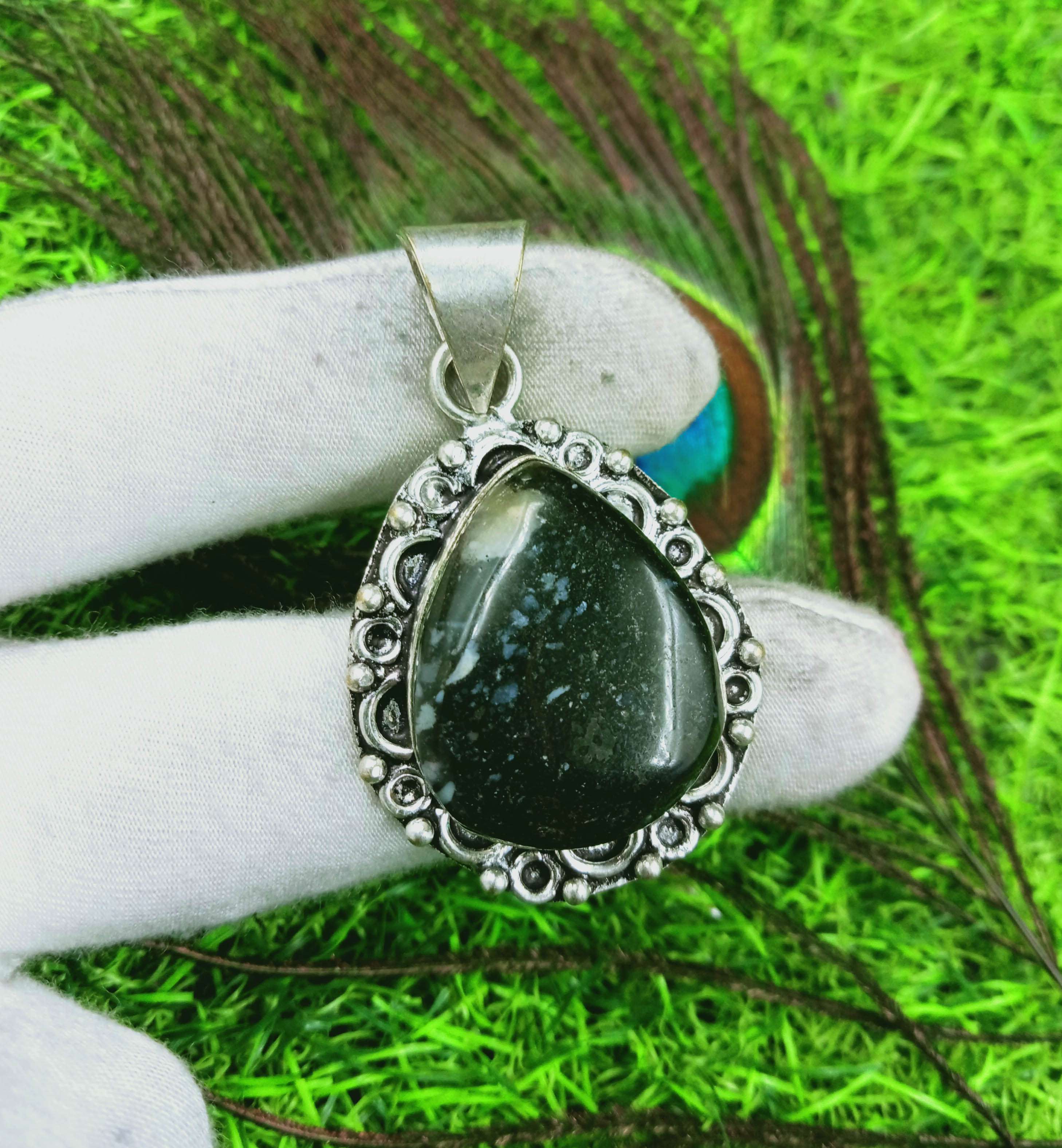 

Подвеска из стерлингового серебра 925 пробы с драгоценным камнем Buffalo Jasper DEP-156