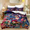 New Cartoon Cute Star Kirby Duvet Cover Merry Christmas Bedding Set Queen King Full Size for Holiday Bedroom Teens Women Gift